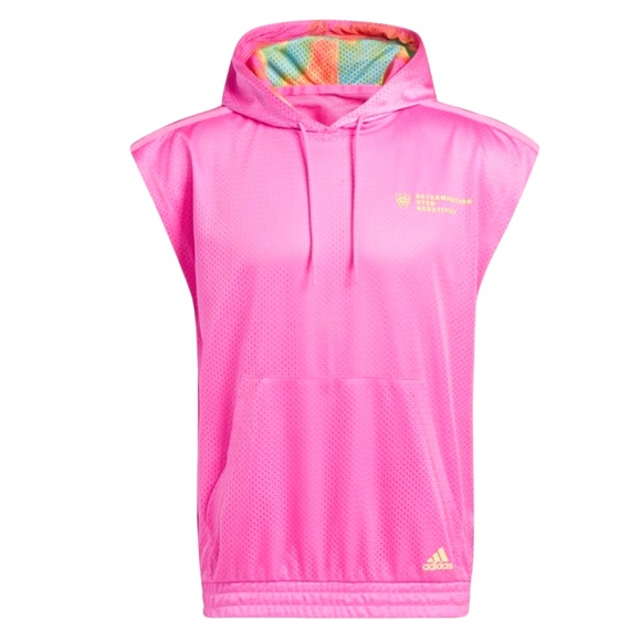 Adidas Mens Donovan Mitchell Shooter Hooded Mesh Sweatshirt Sz XL - Picture 9 of 9